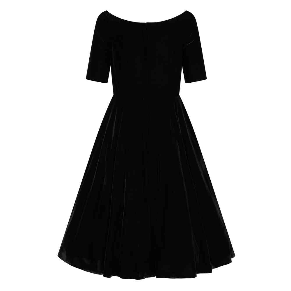 Banned - Amalia Swing Flare jurk - Zwart